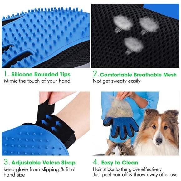 Pets Hair Removal Grooming Gloves - Picture 12 of 13
